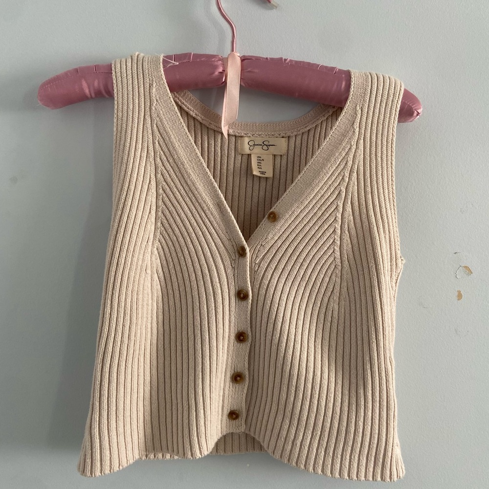 Jessica Simpson Button Up Sweater Vest
